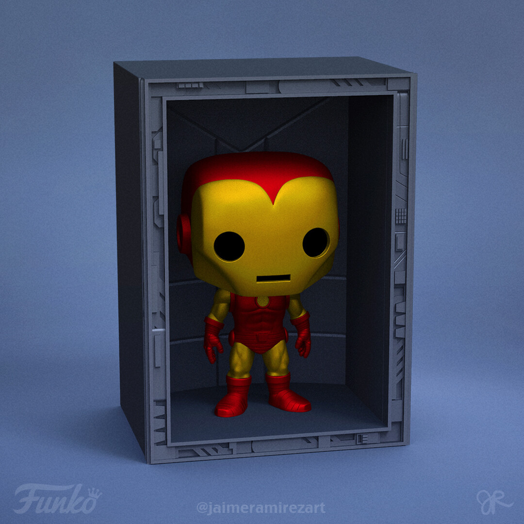 Pop! Deluxe: Marvel - Hall Of Armor: Iron Man Model 1 | Funko Universe