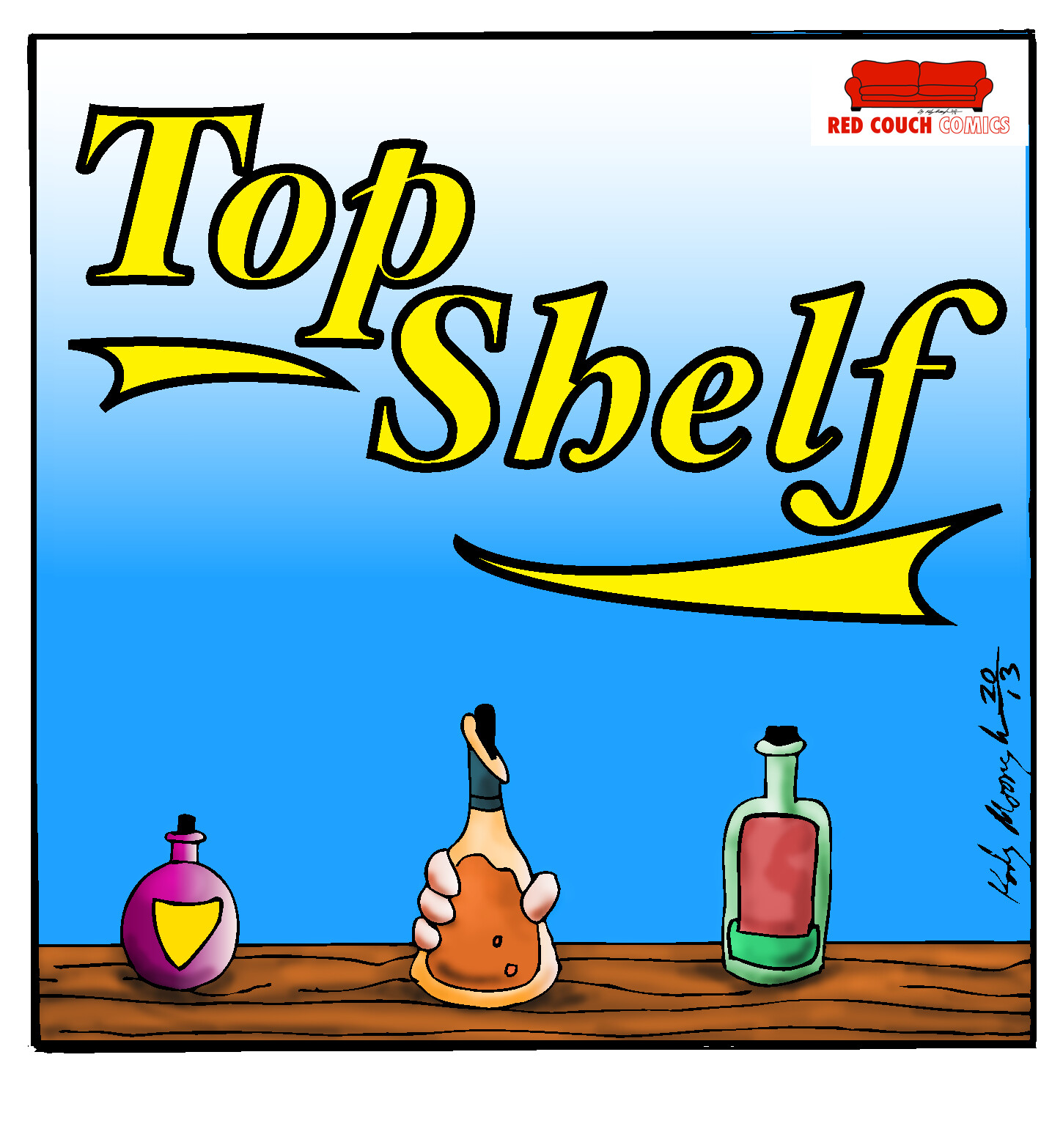 Top Shelf Logo - Red Couch Comics