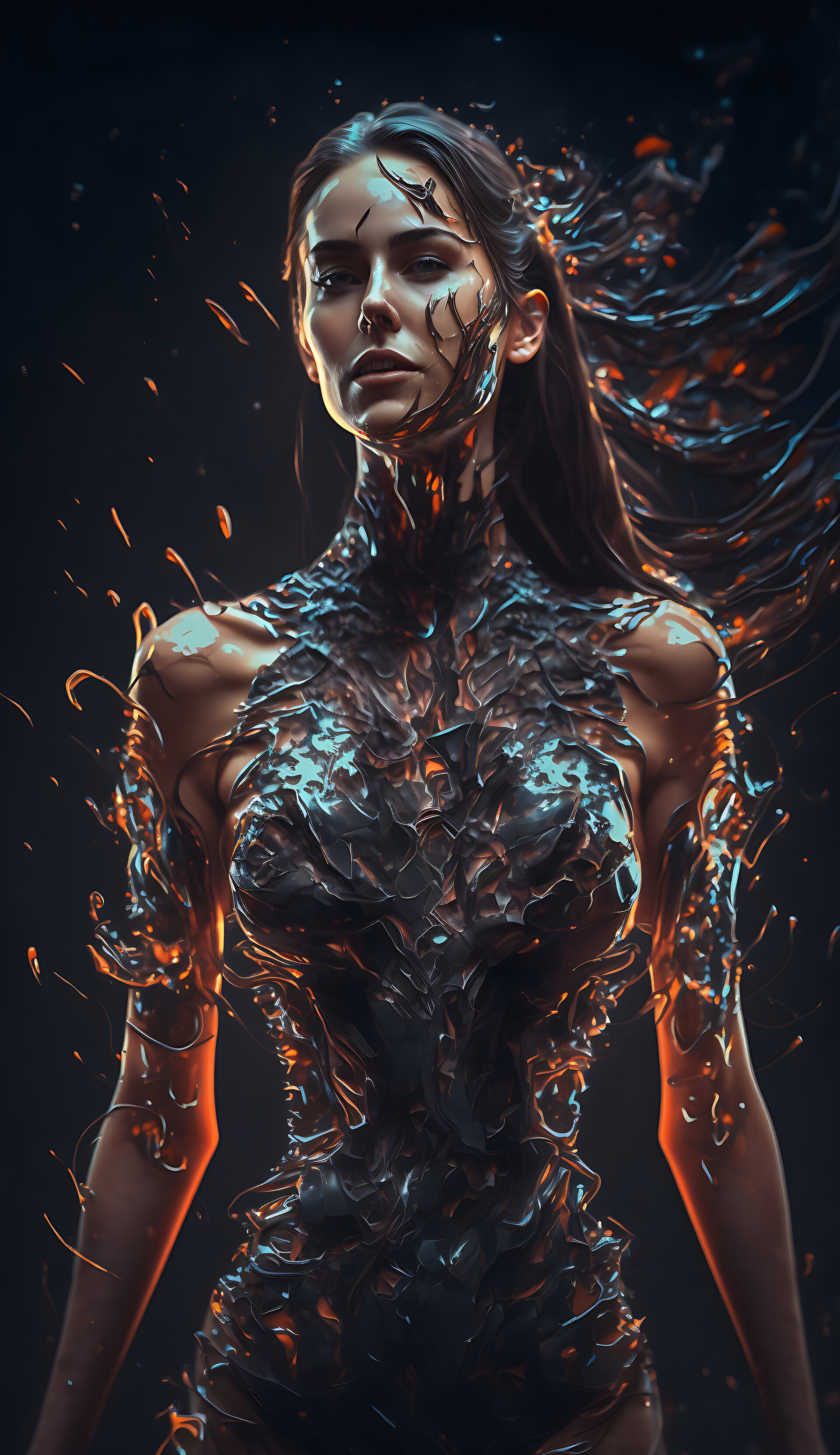 ArtStation - Abstract Water and the Poetry of Women's Body Styles