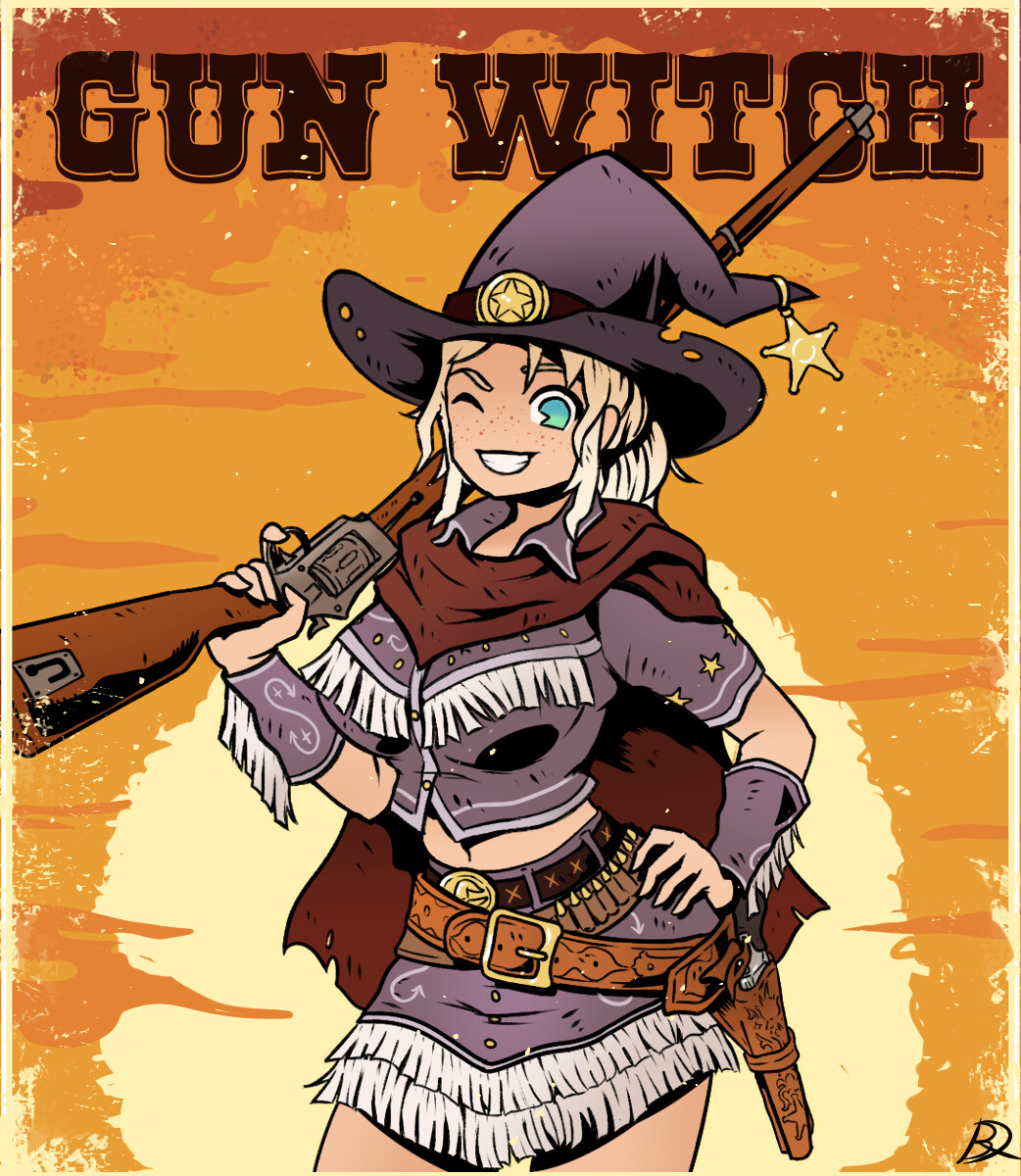 ArtStation - Cowgirl Gun Witch