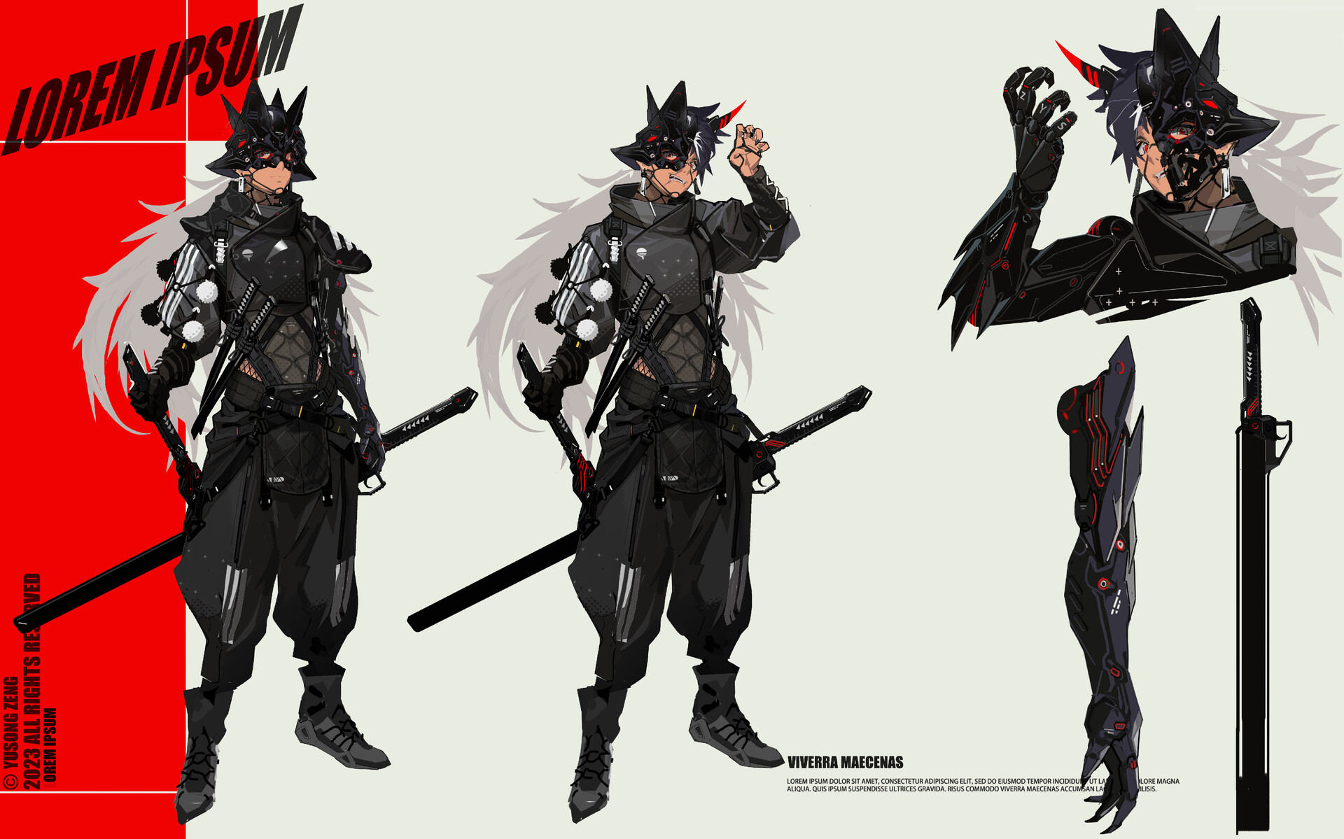 ArtStation ninja wolf