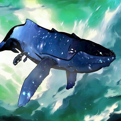 Pawel kozera great blue space whale big grump s