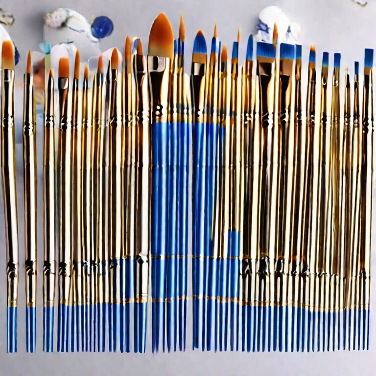Paint Brushes Set 2 Pack 20 Pcs Round Pointed Tip Paintbrushes Nylon Hair  Artist
