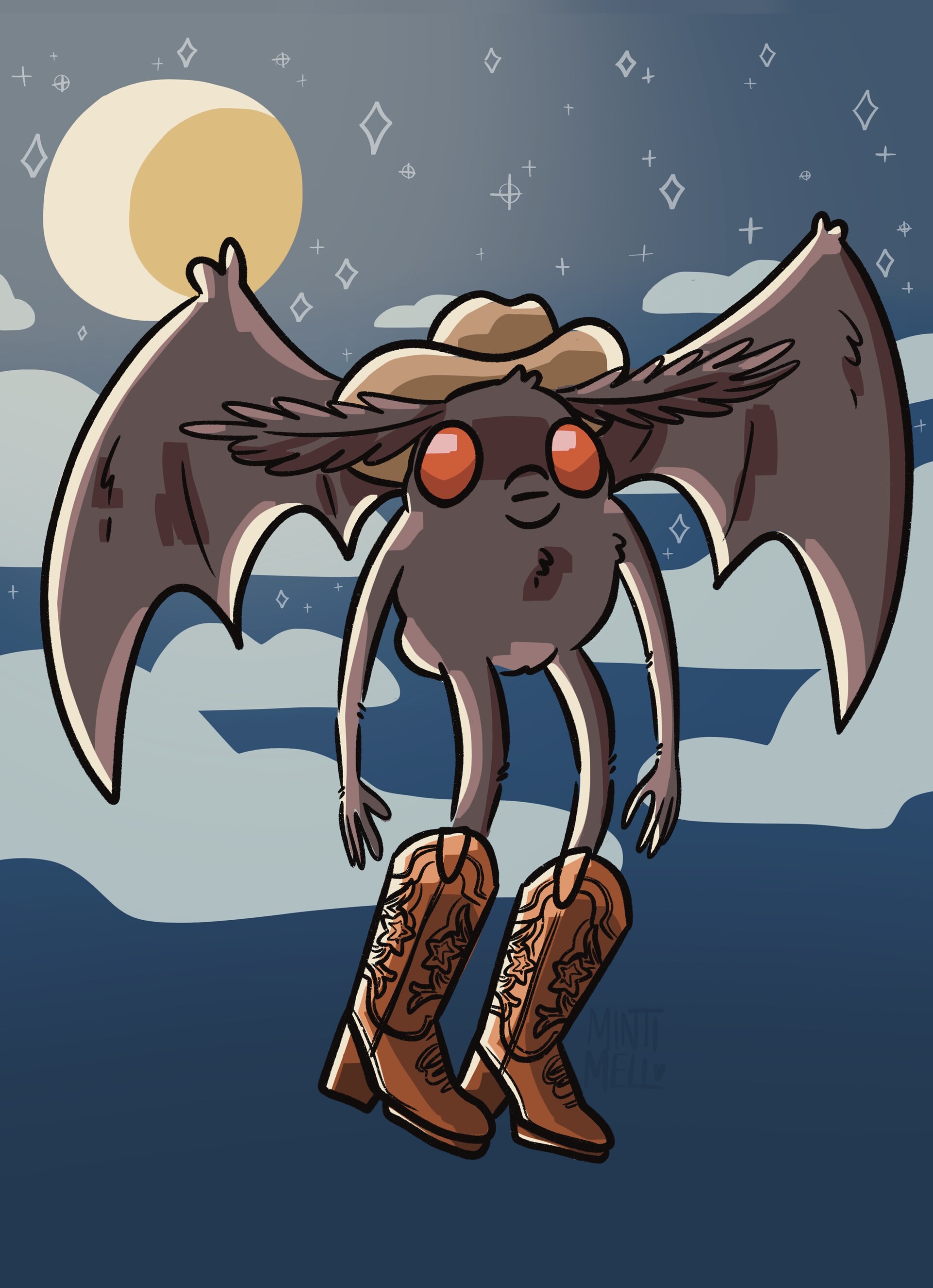 Mothman Cartoon