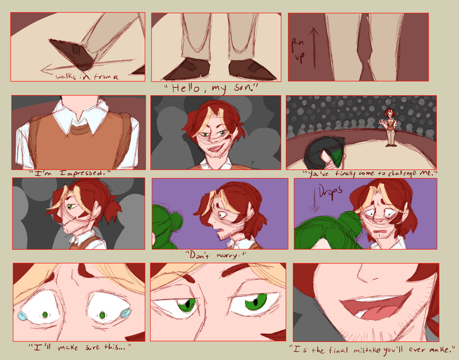 Animation Colored Storyboard