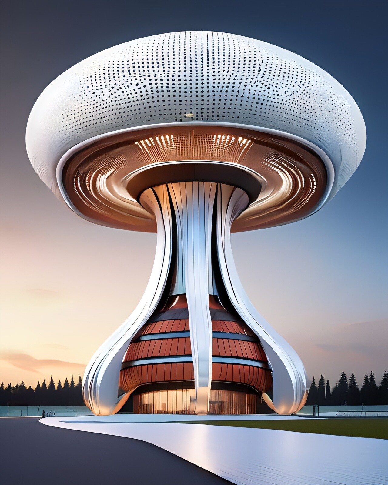 ArtStation mushroom building