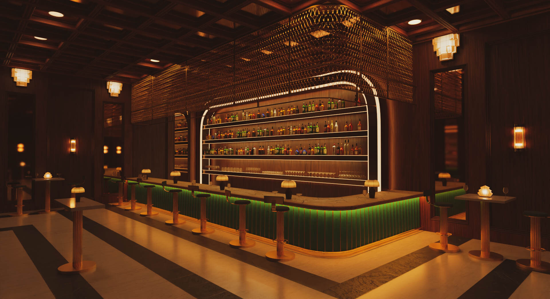 ArtStation Art Deco Bar