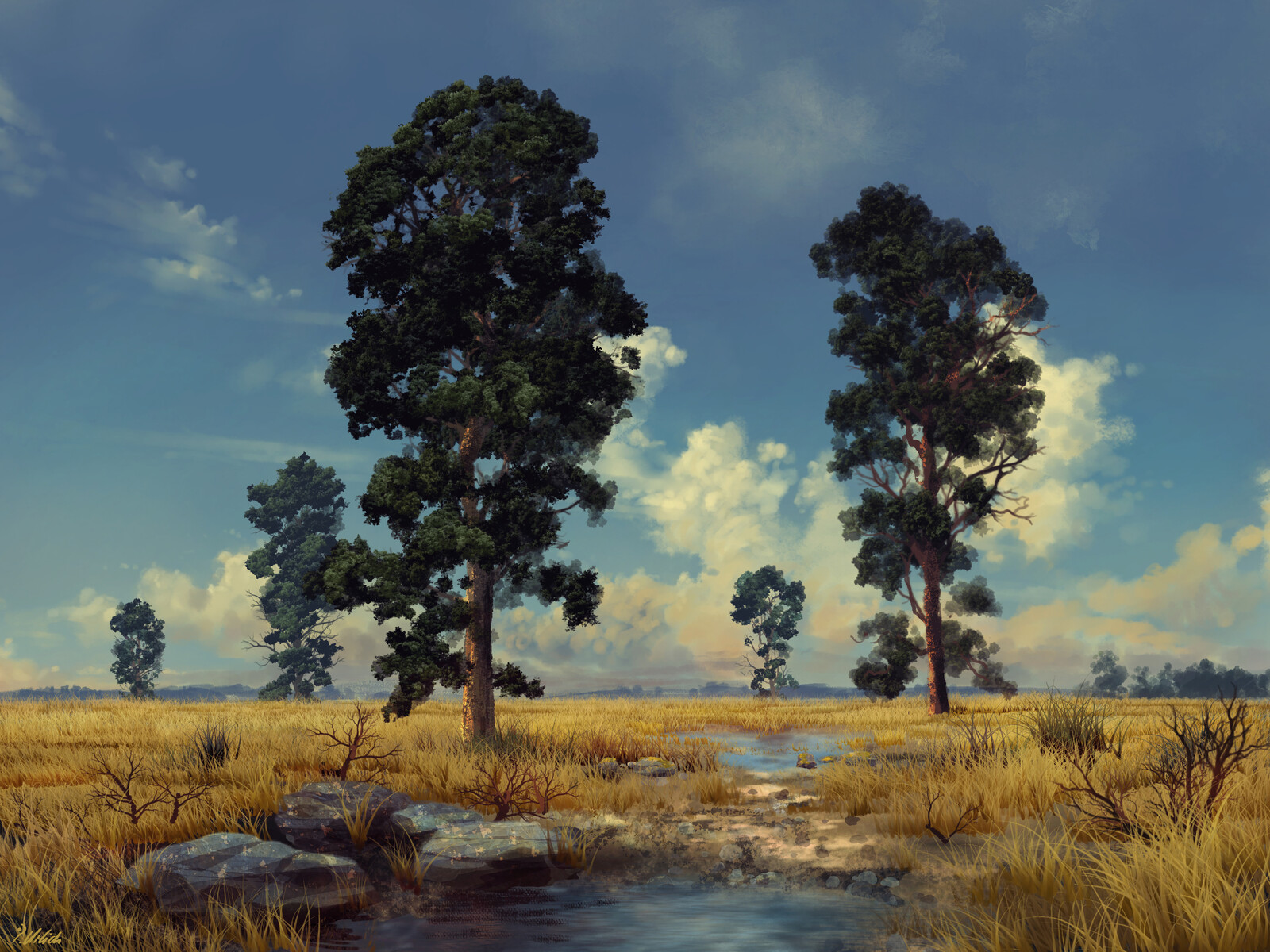 Trees on the plains