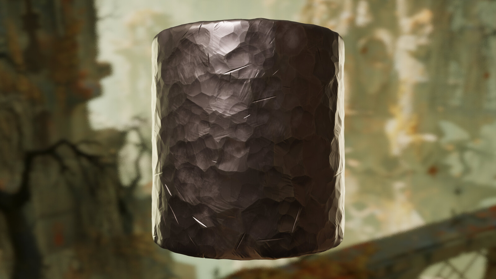Hammered metal