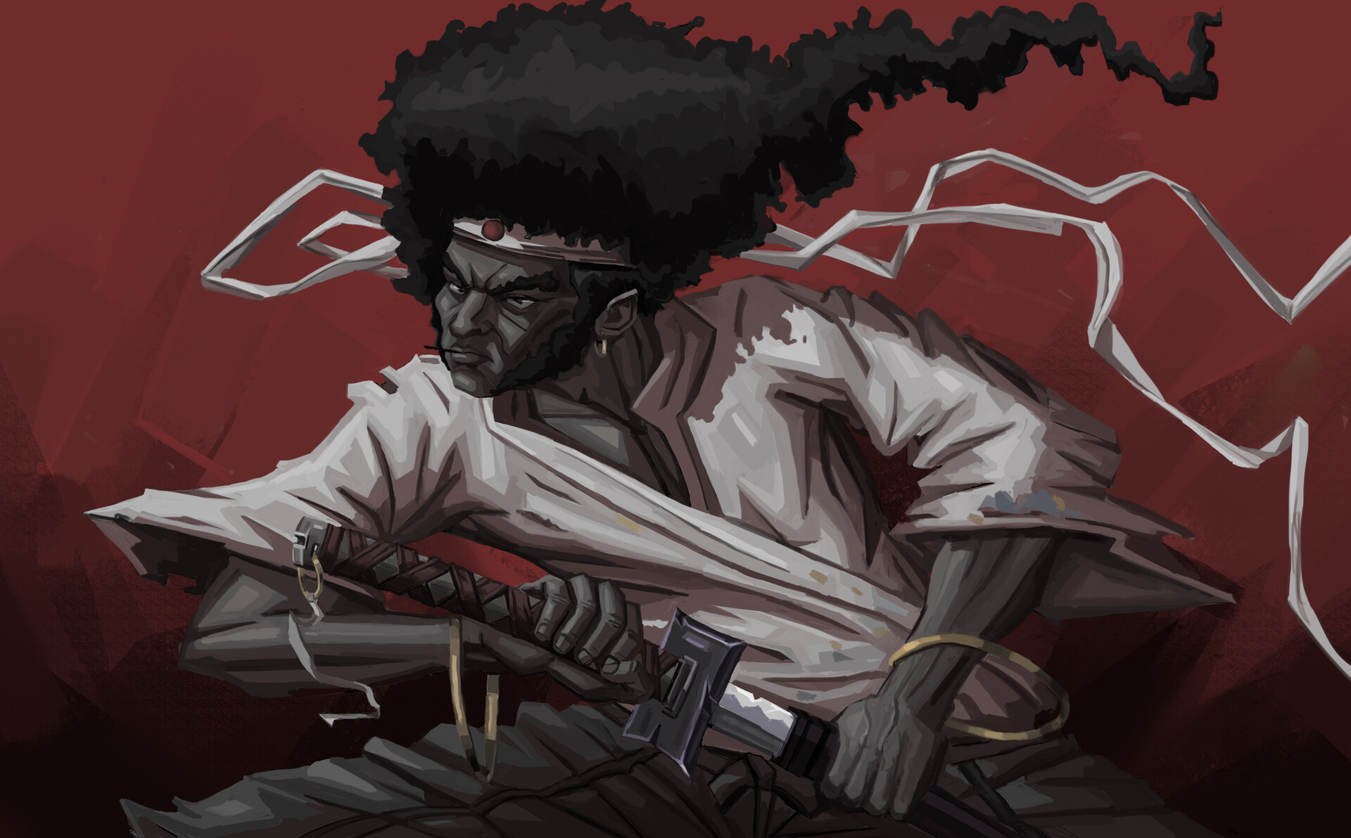 Afro Illustration - Characters & Art - Afro Samurai