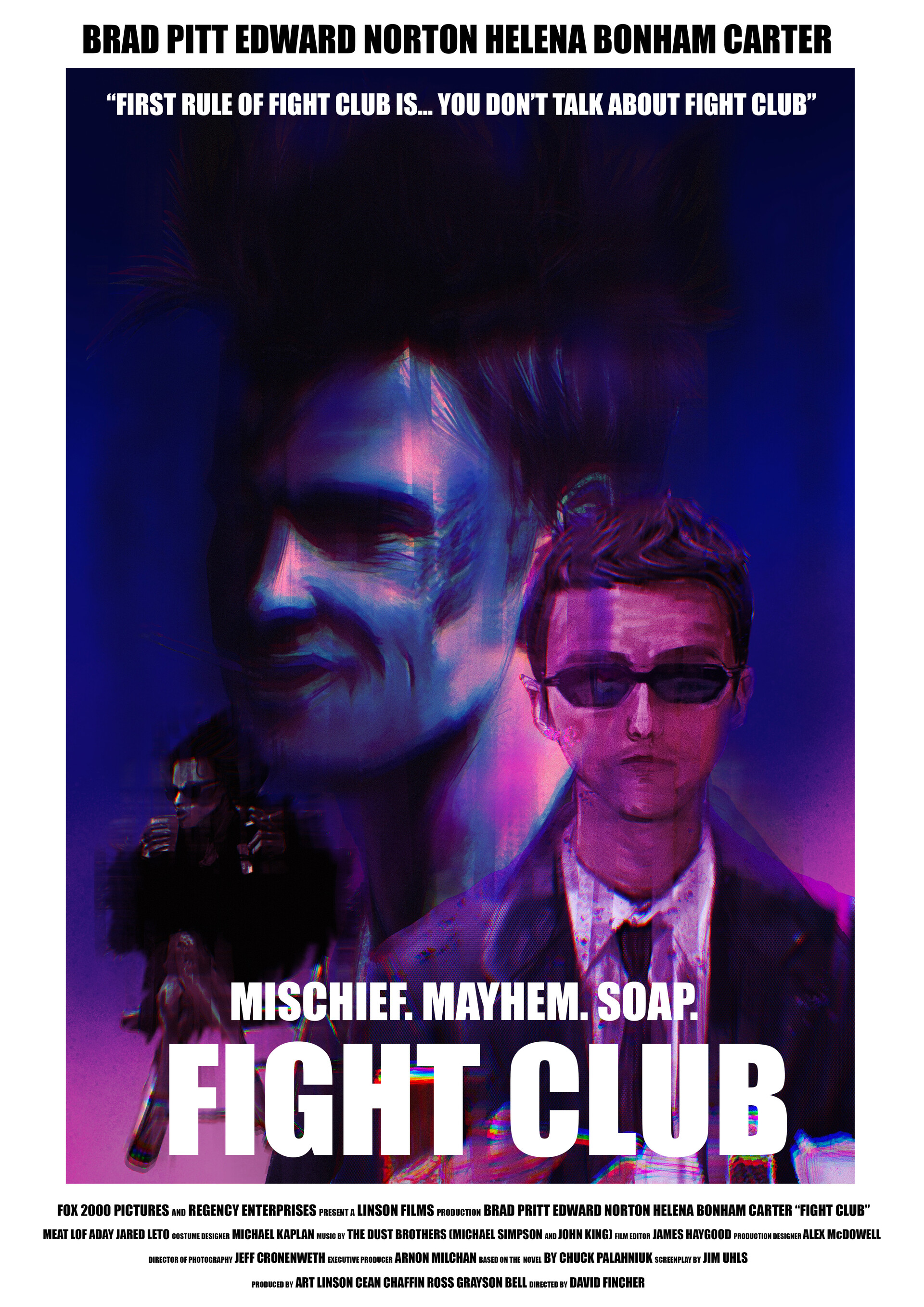 Amazon.com: ZXZHE Fight Poster Club Movie Vintage Wall