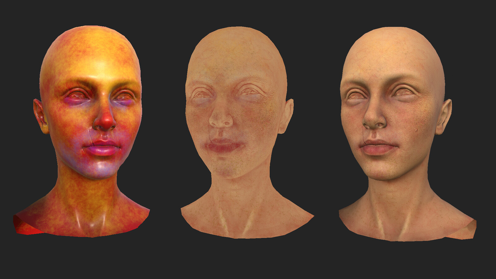 Face texturing in Substance