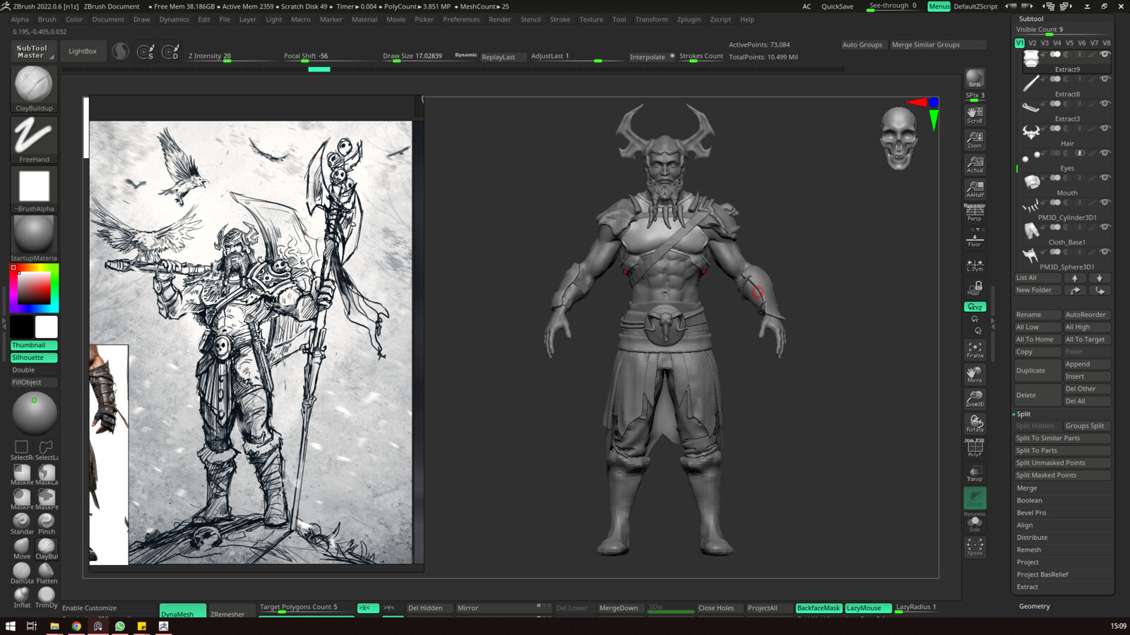 Full Blockout in Zbrush
