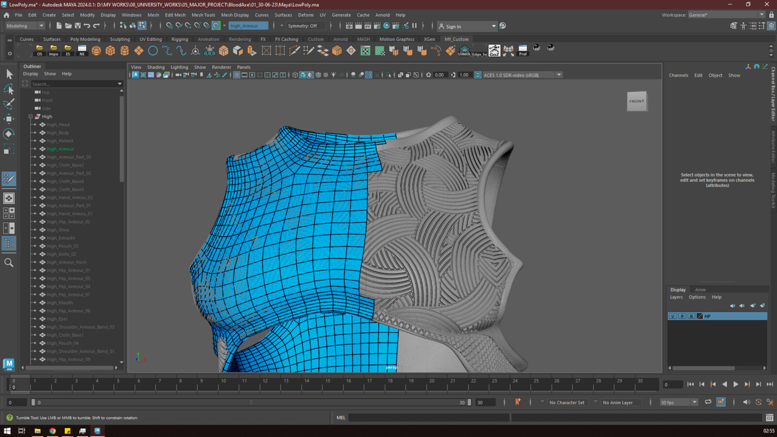 Retop using Quad Draw in Maya