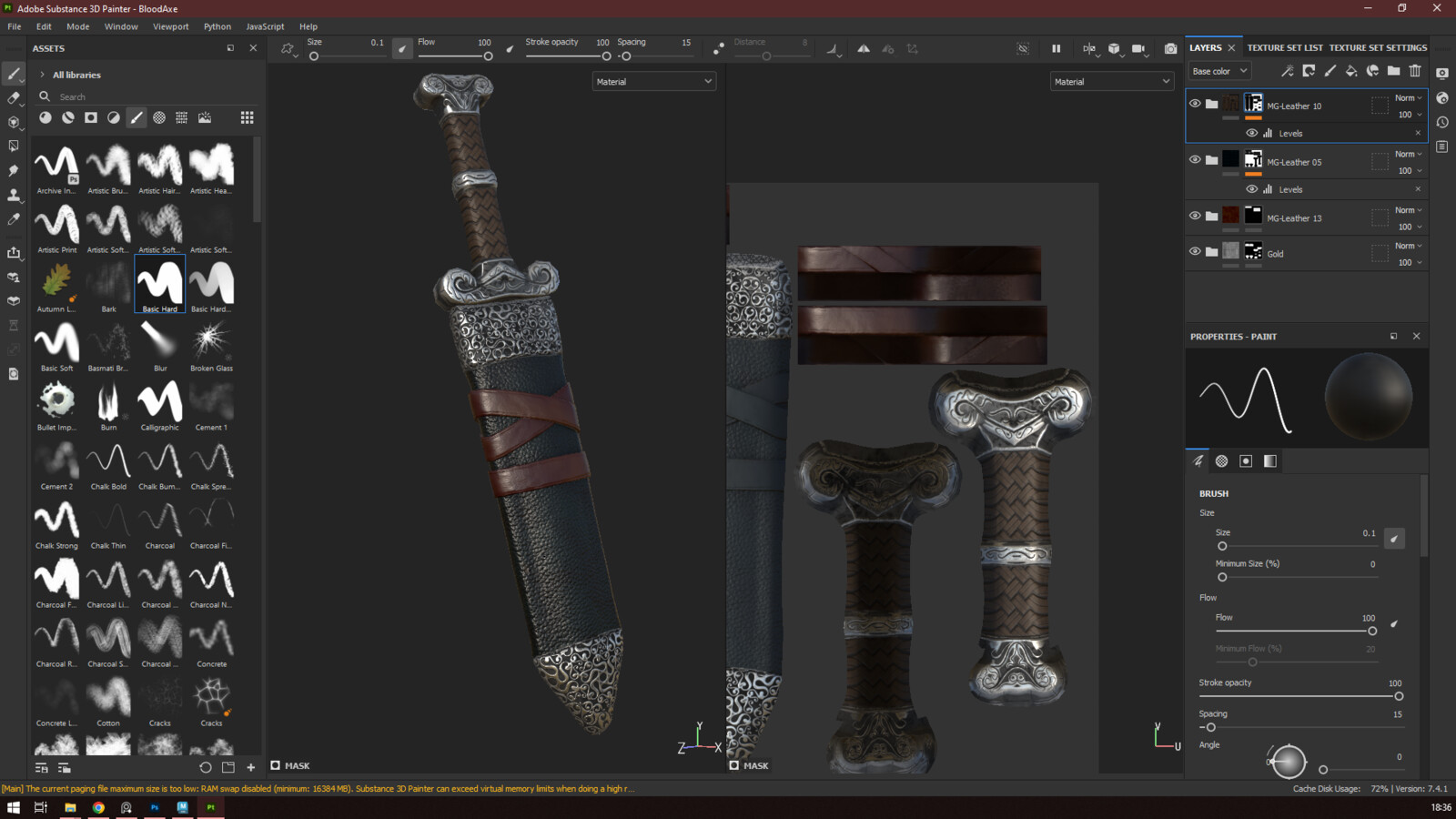 Dragger texturing