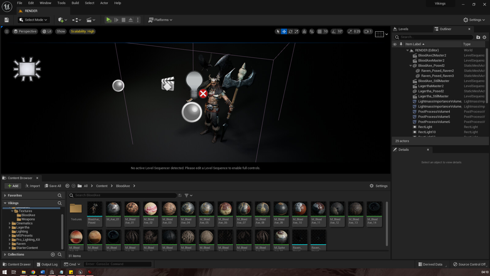 Lighting setup in Unreal