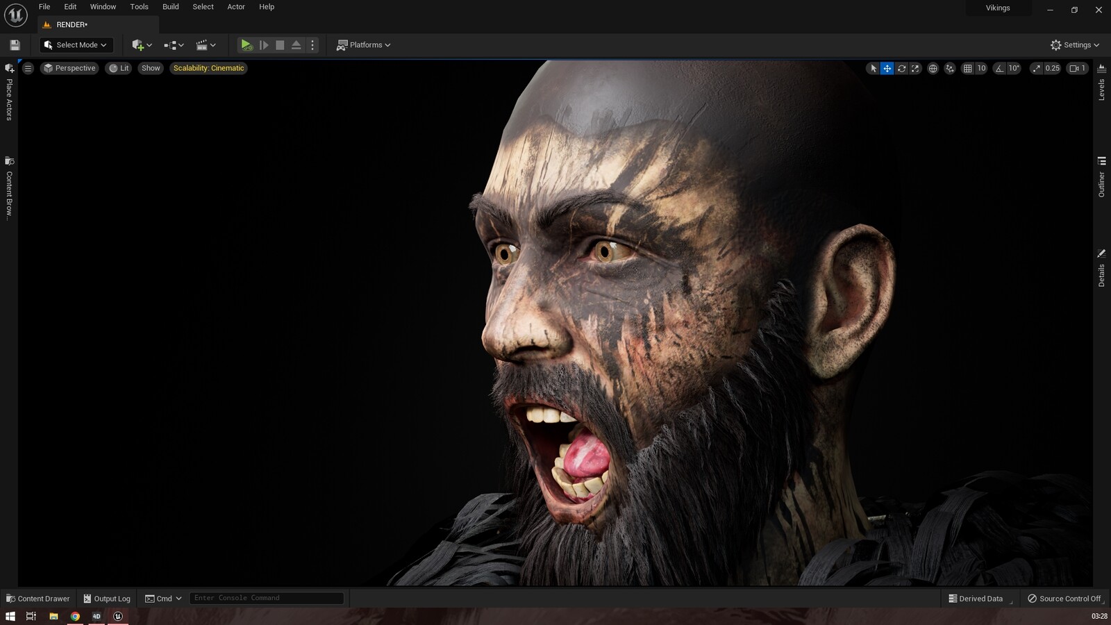 Experimenting with some facial expressions