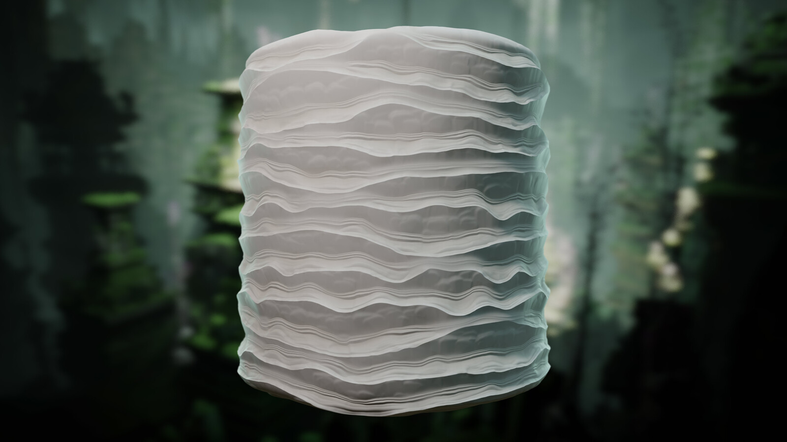 Underground tree bark