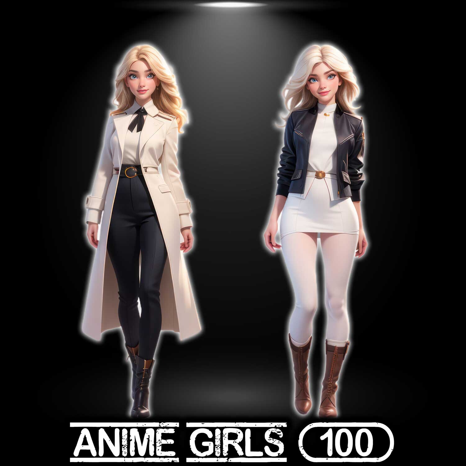 Anime Girl Trench Coat