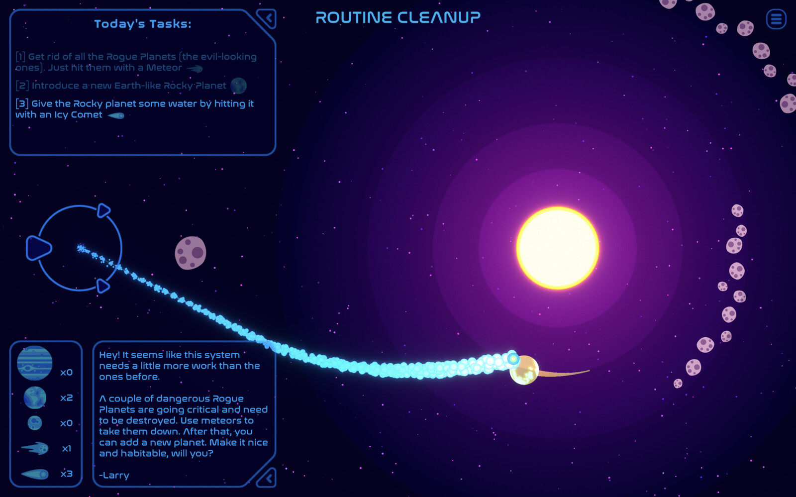 Multiple levels, each with their own challenges, including varied abilities and requirements. 