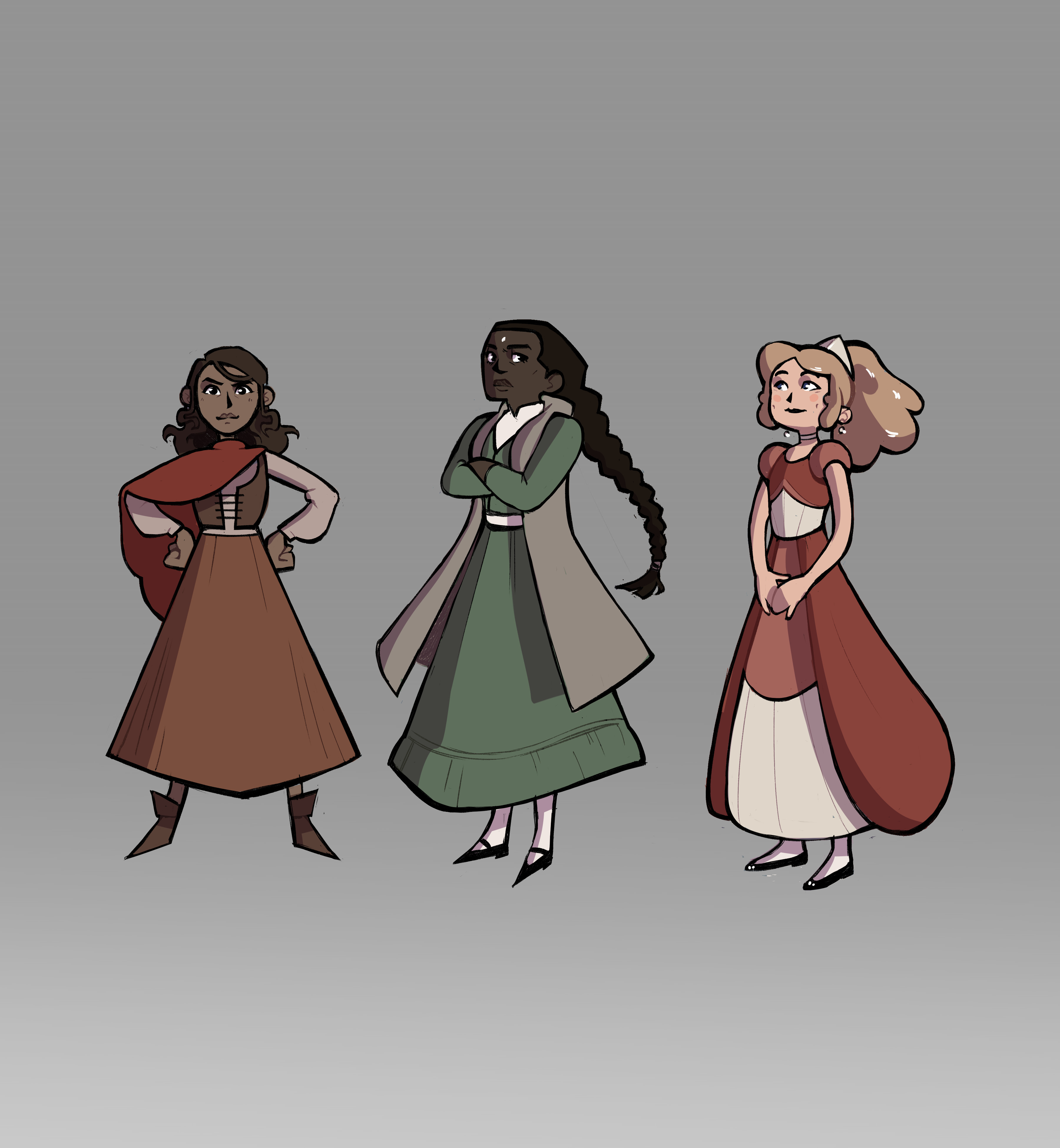 Egwene, Nynaeve, and Elayne