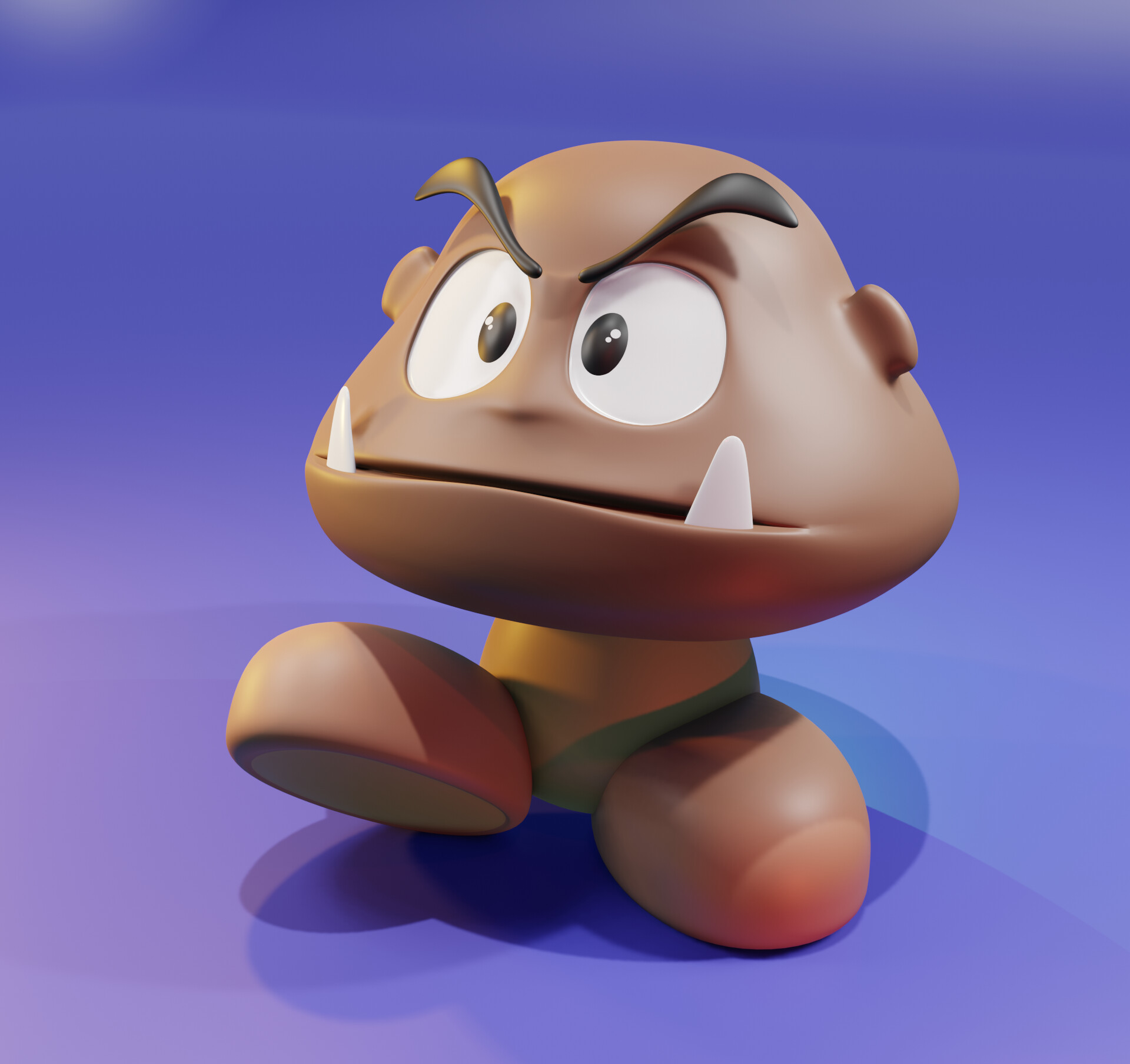 ArtStation 3d image character of "Furious Gumba Unleashed Wrath"