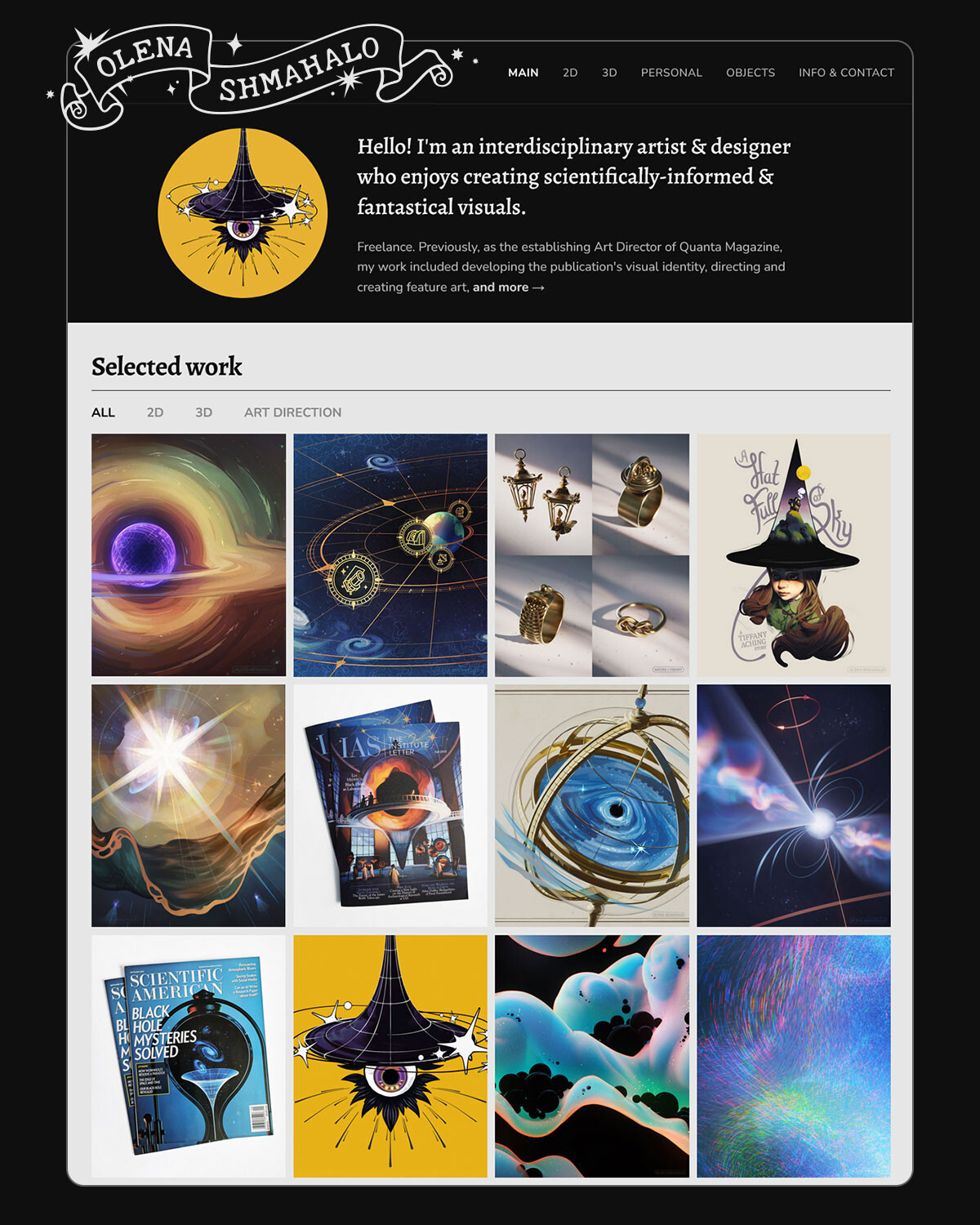My latest work is exclusively on:
https://www.olenashmahalo.com/

Epic/ArtStation prioritized "AI" over artists. I no longer update here.

Find me elsewhere:
https://linktr.ee/NatureInTheory

—
https://tinyurl.com/SciAm-AI-Causes-Harm
