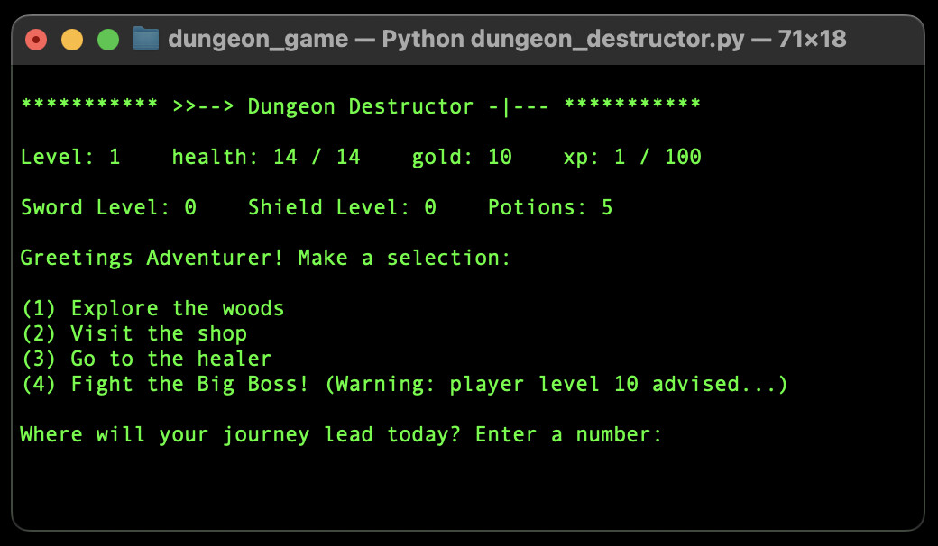 Text-Based Adventure Game with Python