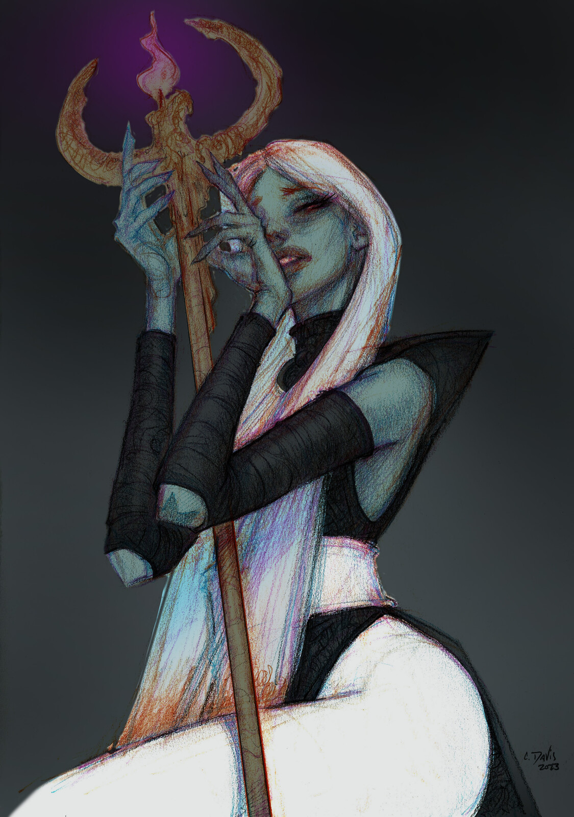 loose color dropped in digitally