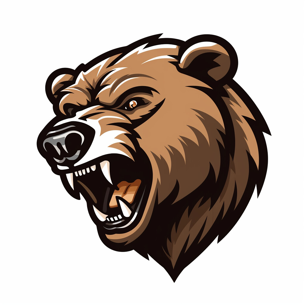 ArtStation - 36 bear vector logos, stickers, illustrations
