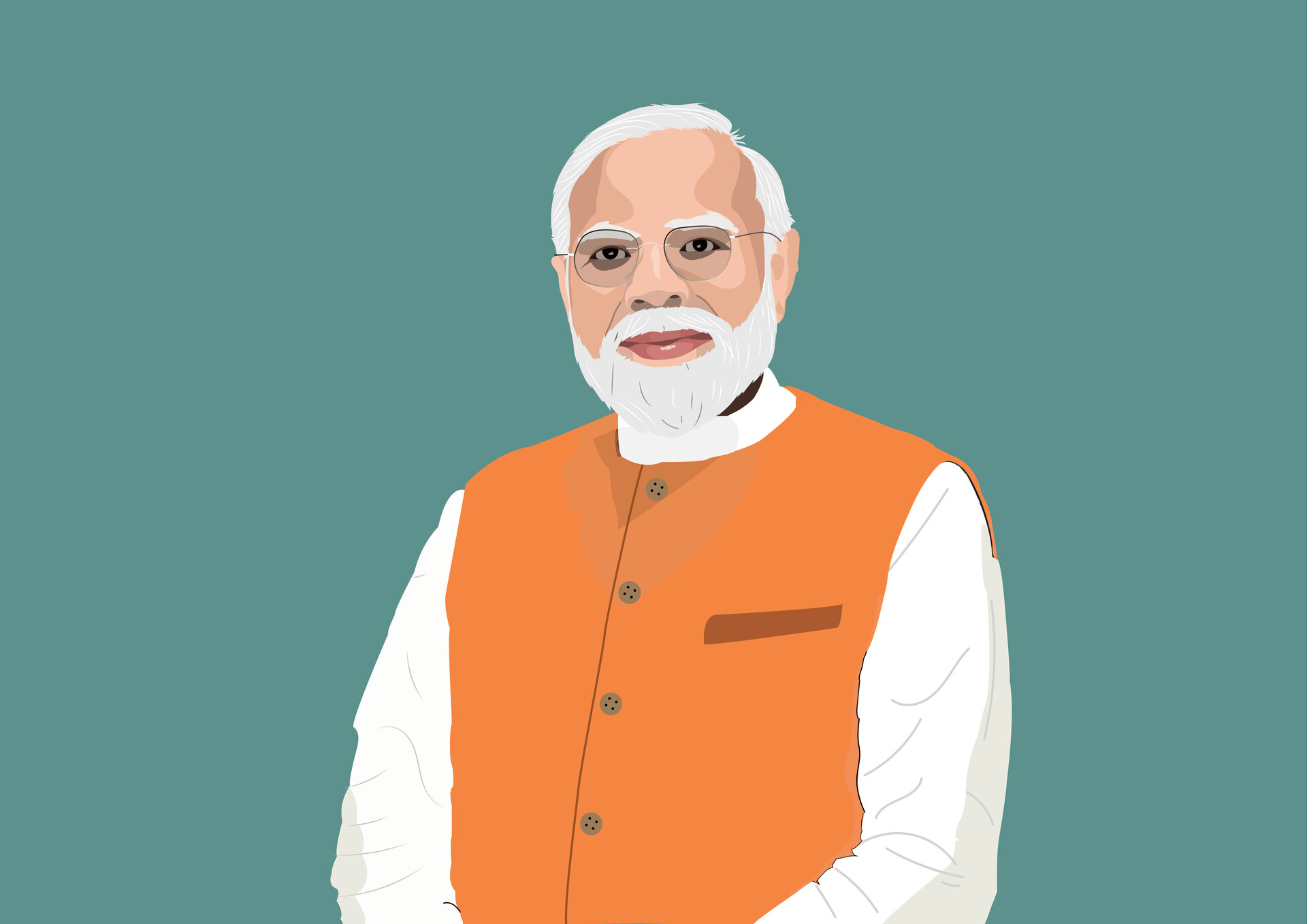 ArtStation - Vector| Narendra Modi| Illustration| Real to Vector