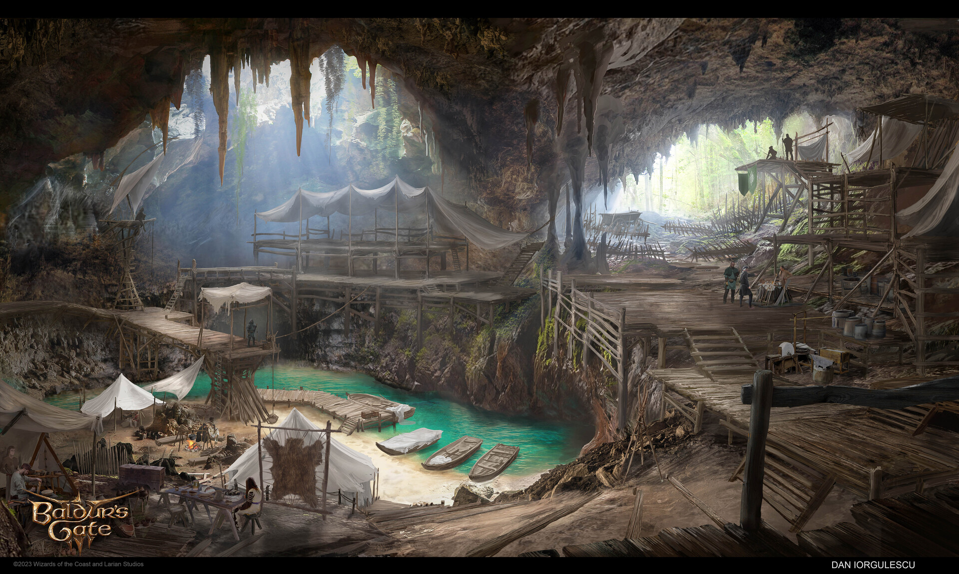 ArtStation - Baldur's Gate 3 Druid Camp early concept and variants