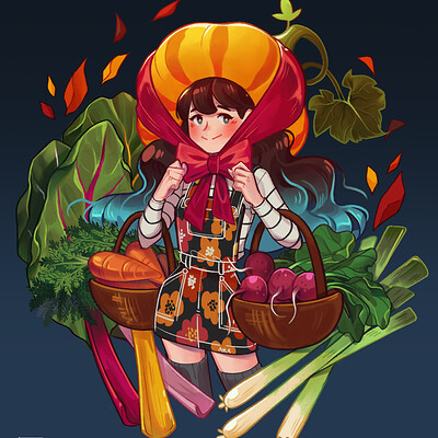 Fall Harvest Girl