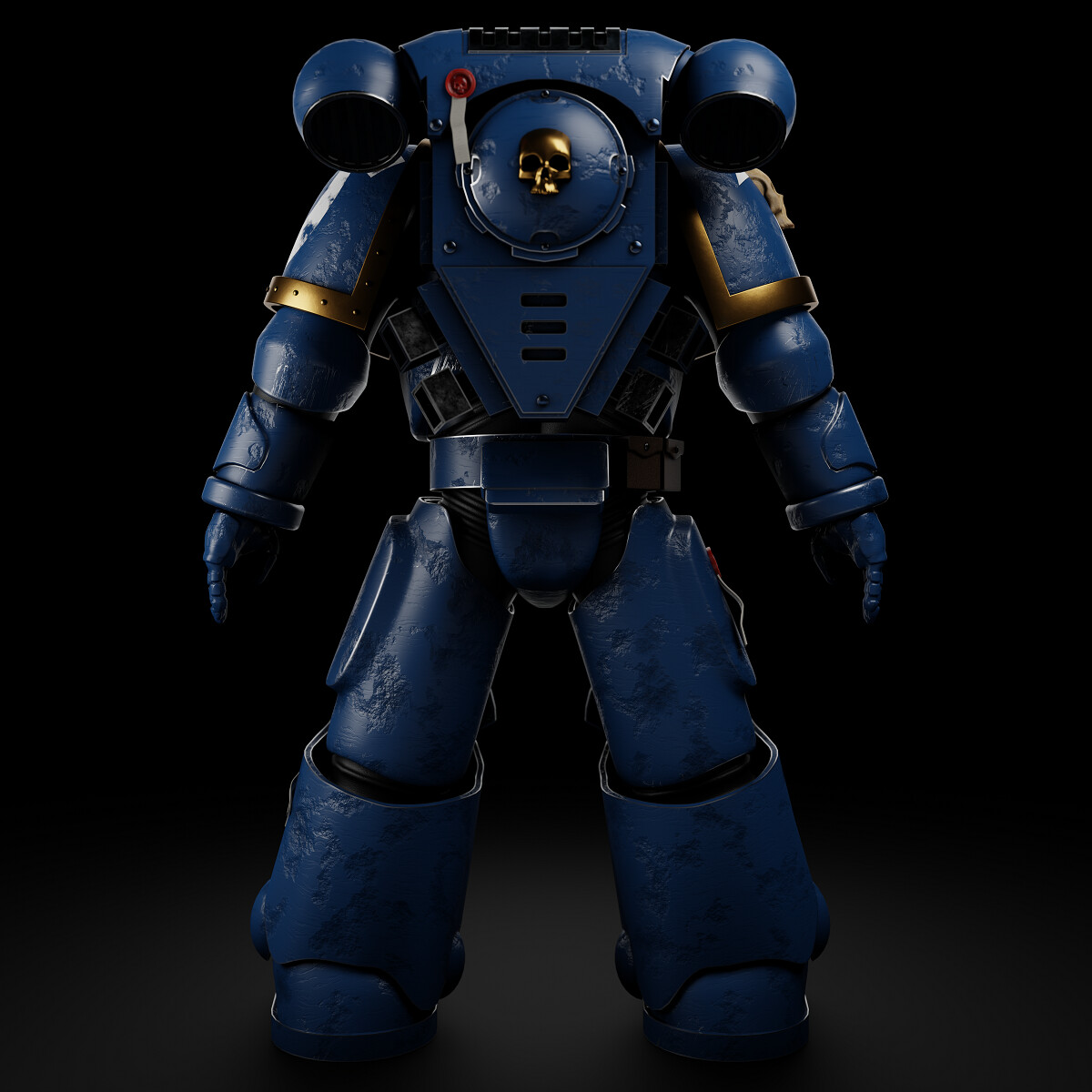 Taylor Dickinson Space Marine Ultramarine Inspired From The Space Marine 2 Trailer 3d Fan Art 8043