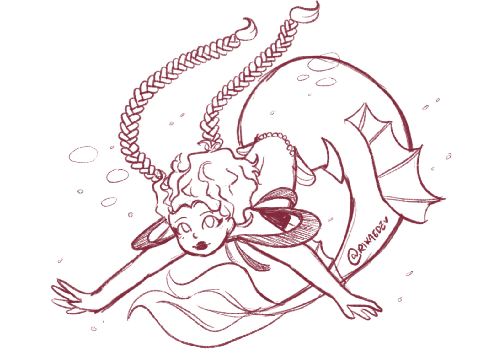 A sketch of a mermaid :)