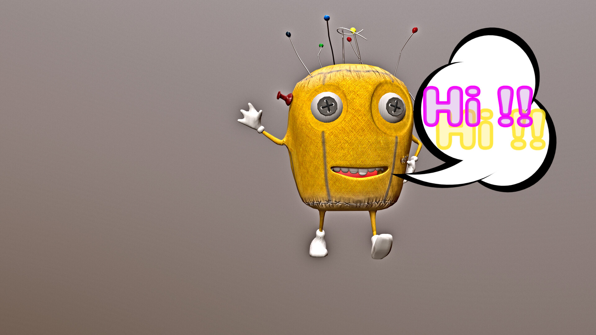 ArtStation Pin pad character