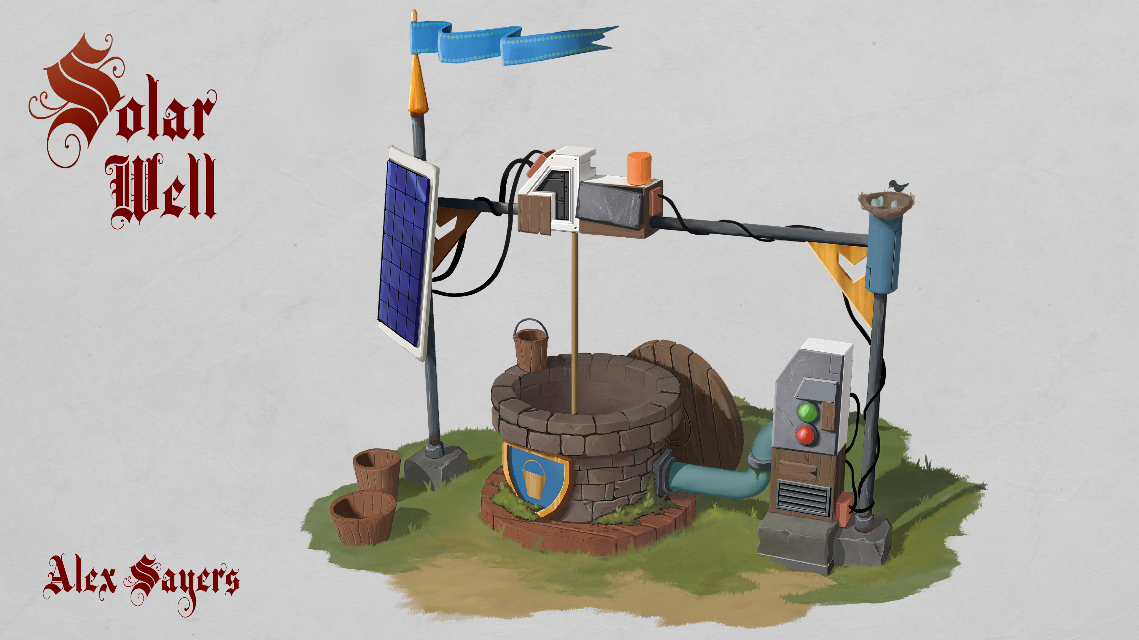 A solar-powered well takes all the hassle out of fetching water for the village.