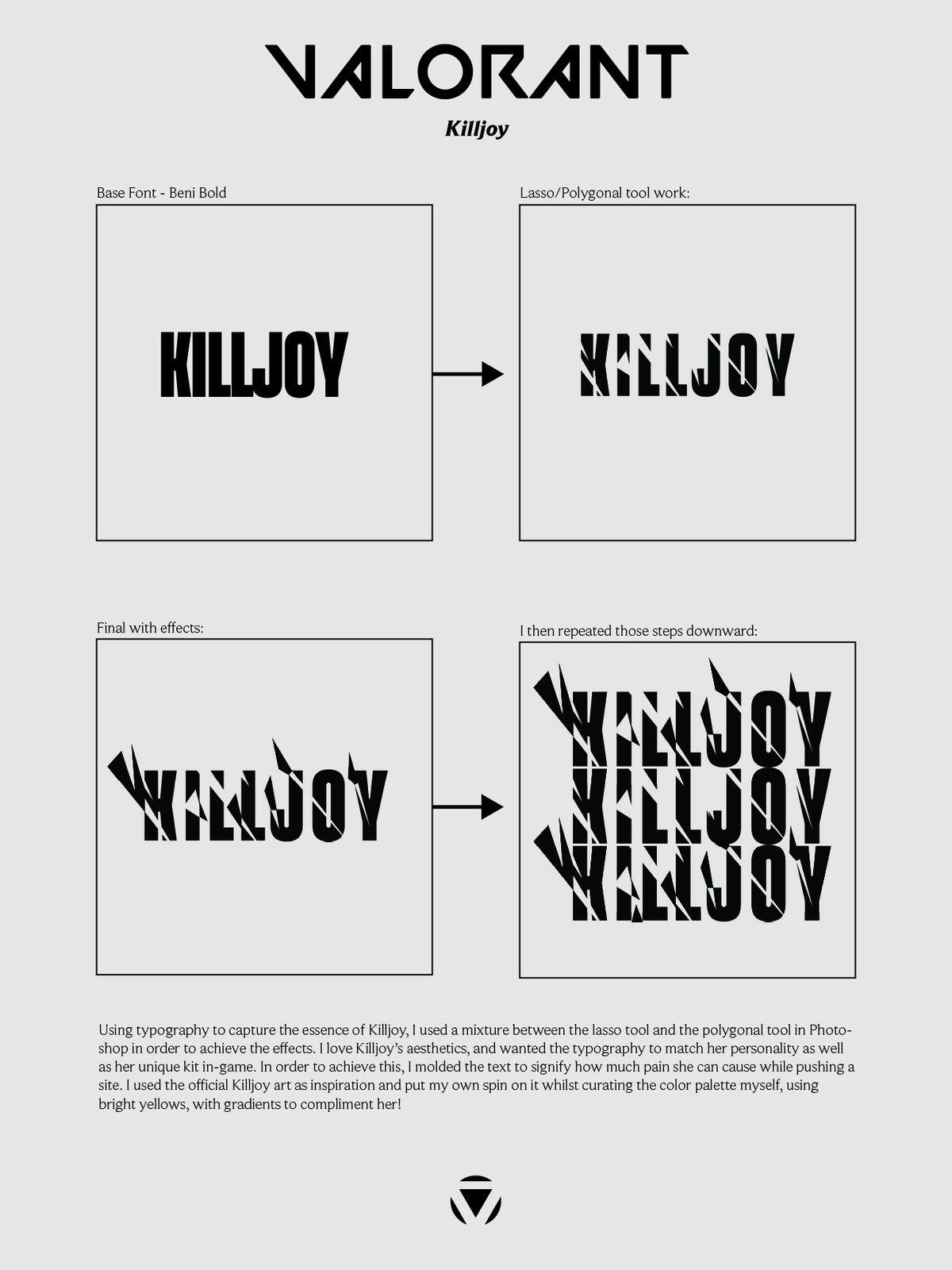 Killjoy Typography Process