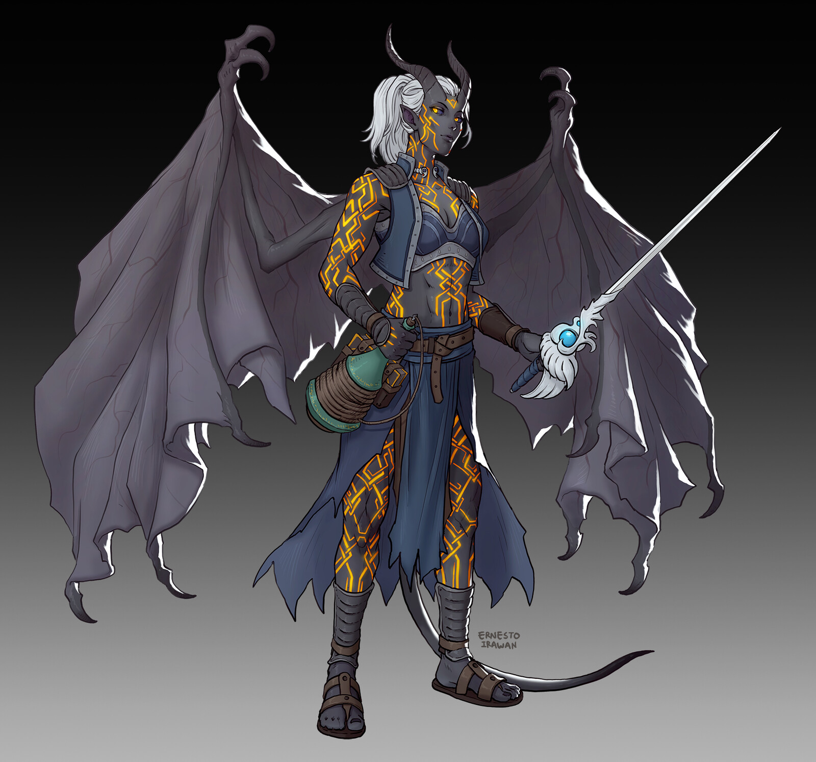 Galtra Foundling, Tiefling Bladesinger