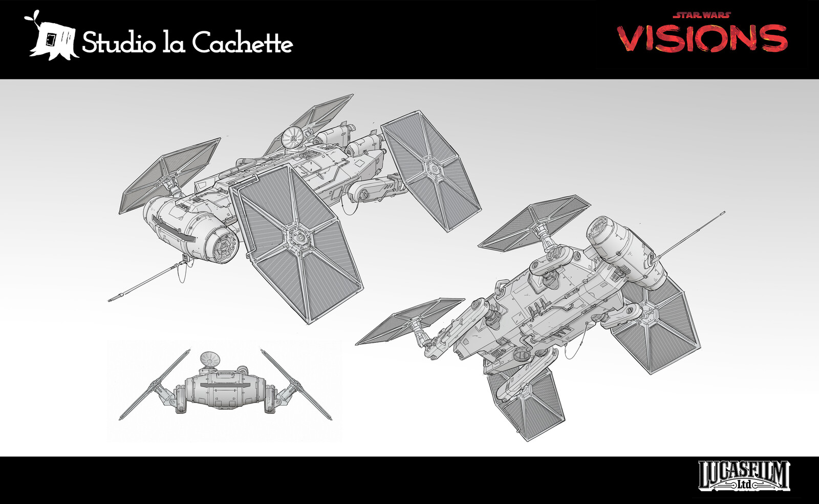 Rebel makeshift spaceship concept. A mix of former imperial and rebel tech 