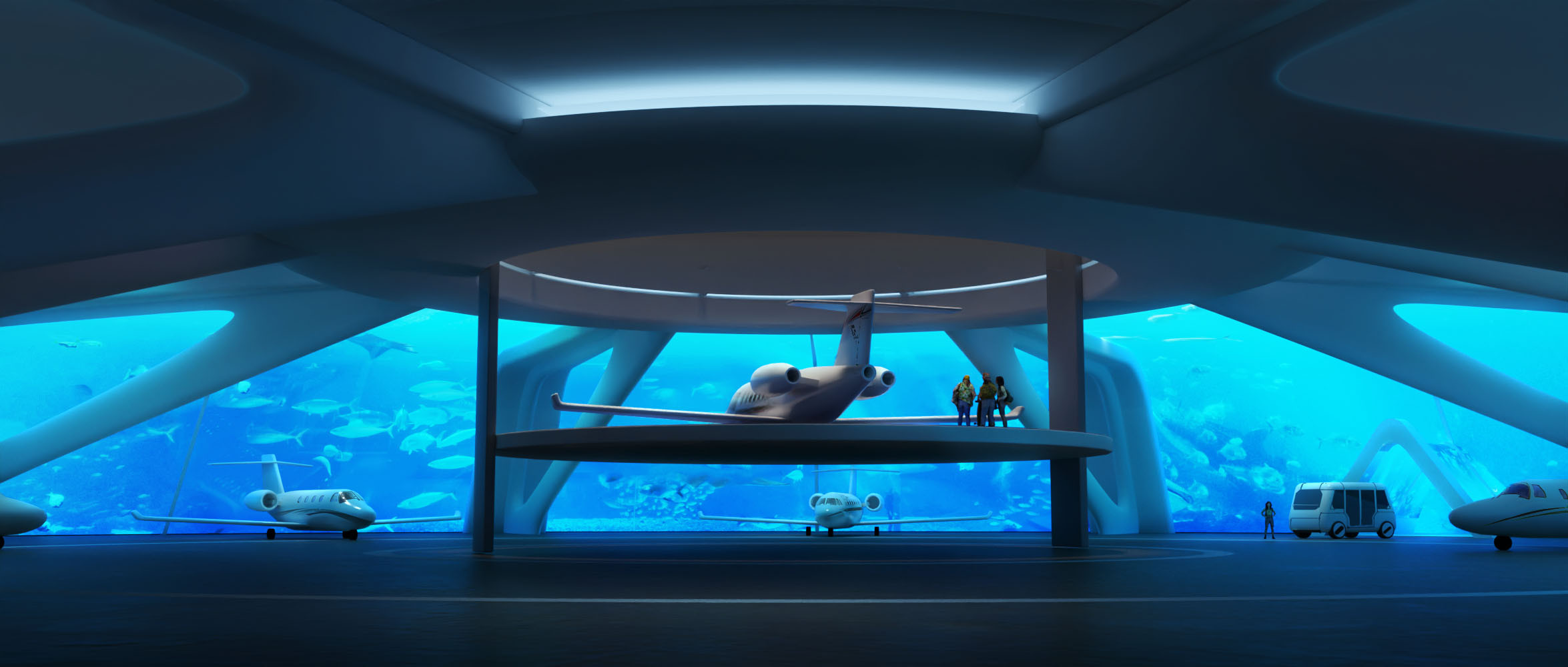 Underwater hangar