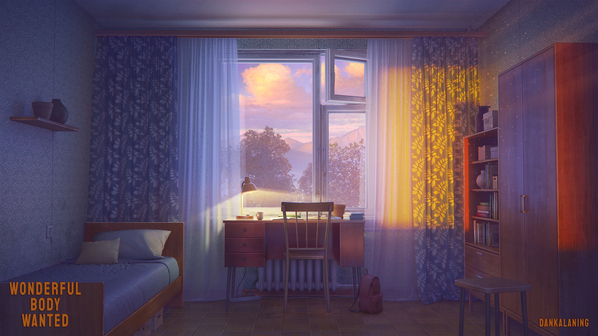 ArtStation - Old bedroom evening [Wonderful Body Wanted]