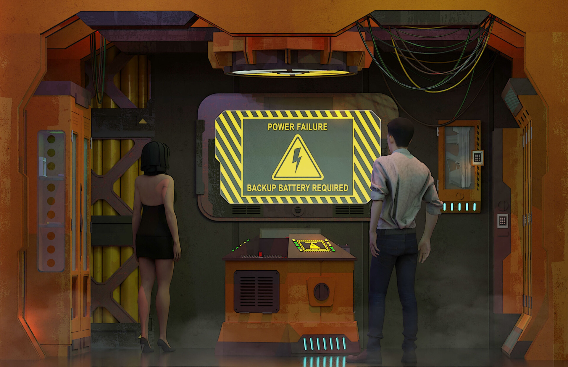 ArtStation Alien Escape Room Room 3 North Wall