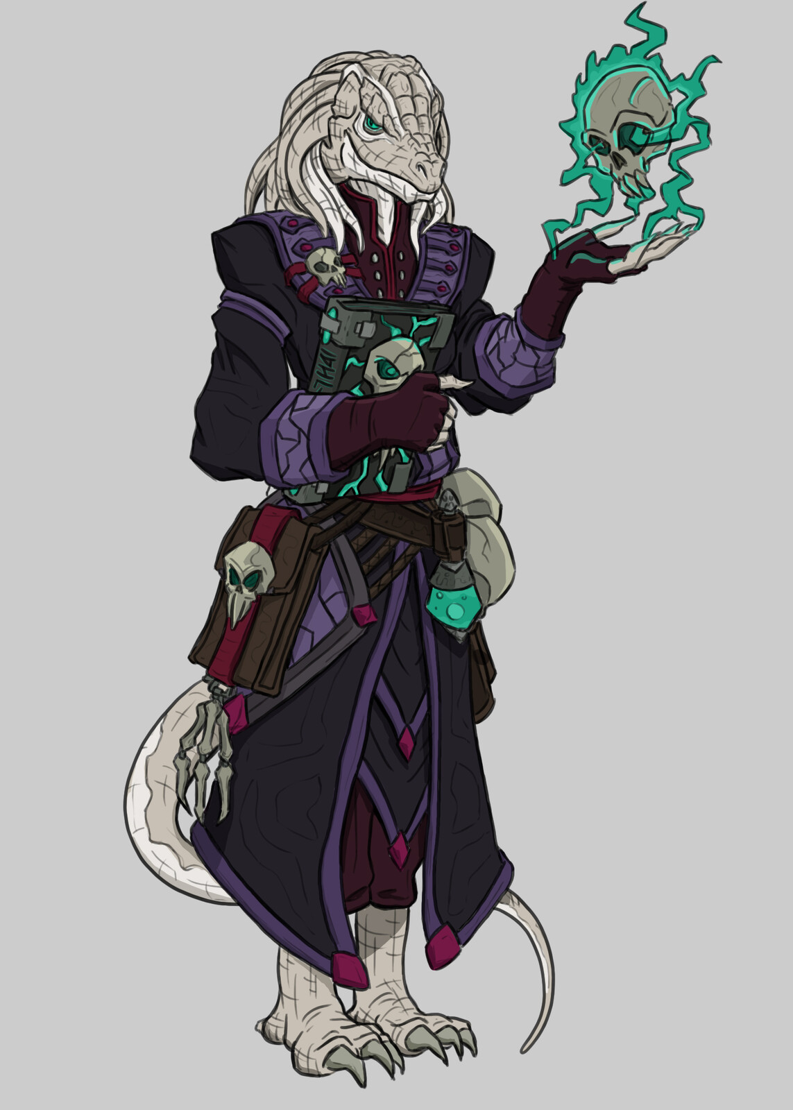 Lizardfolk Necromancy Wizard