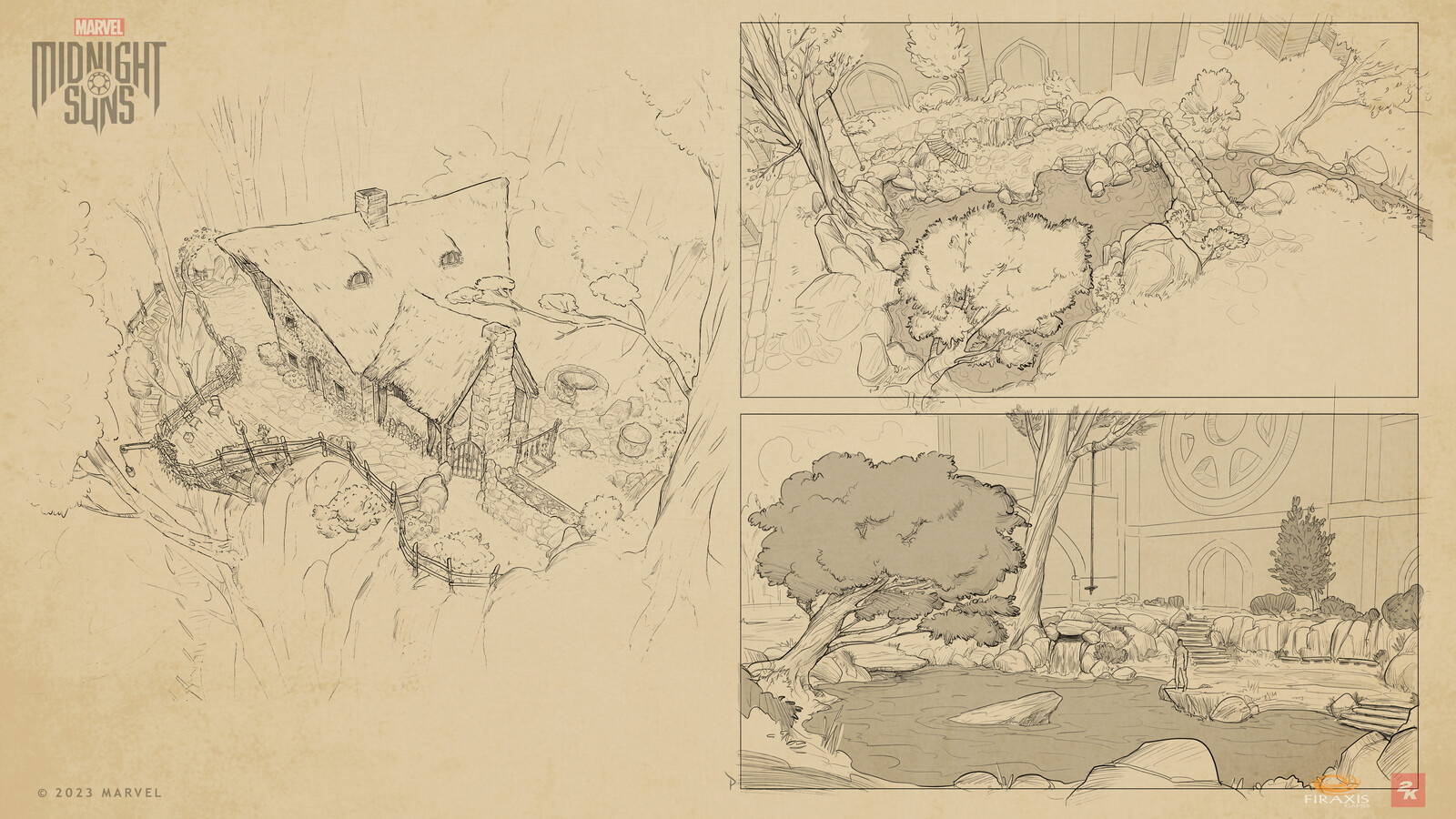 Abbey Grounds Sketches