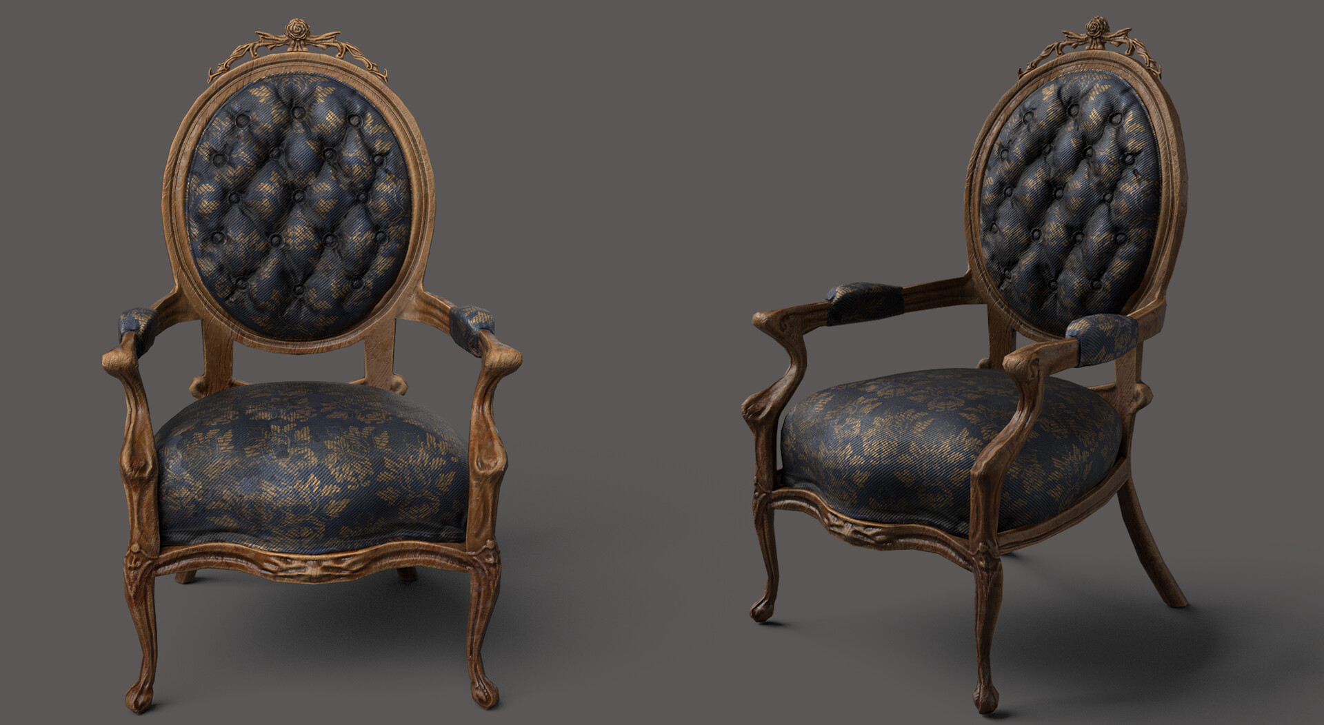 ArtStation Victorian Chair   Ariane Trudel Vues1 2 