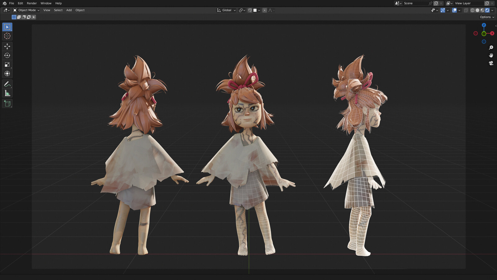 Blender viewport and wireframe