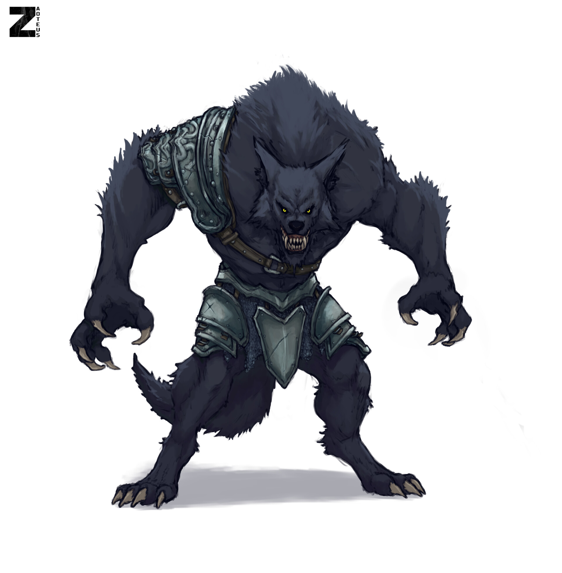 ArtStation - The Lycan King Barretio - Human and Lycan War