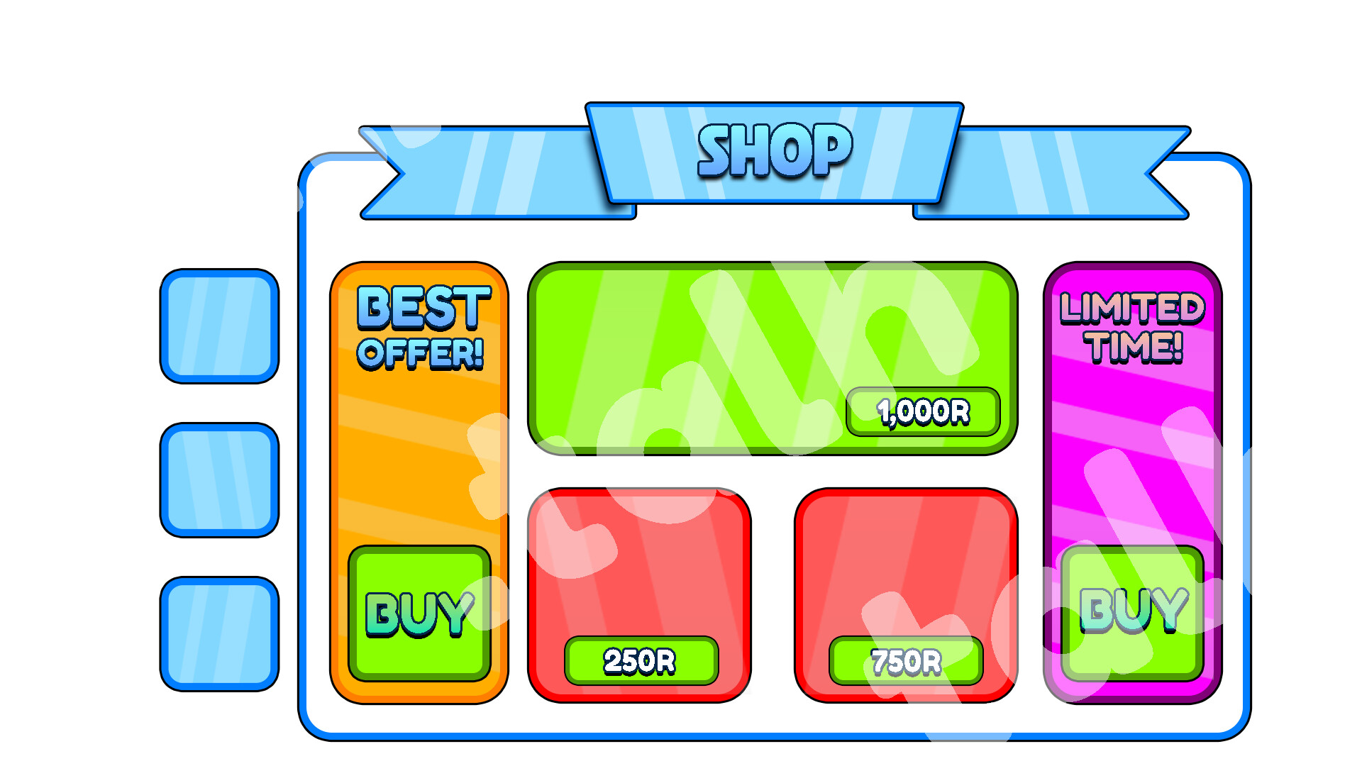 Artstation roblox shop ui