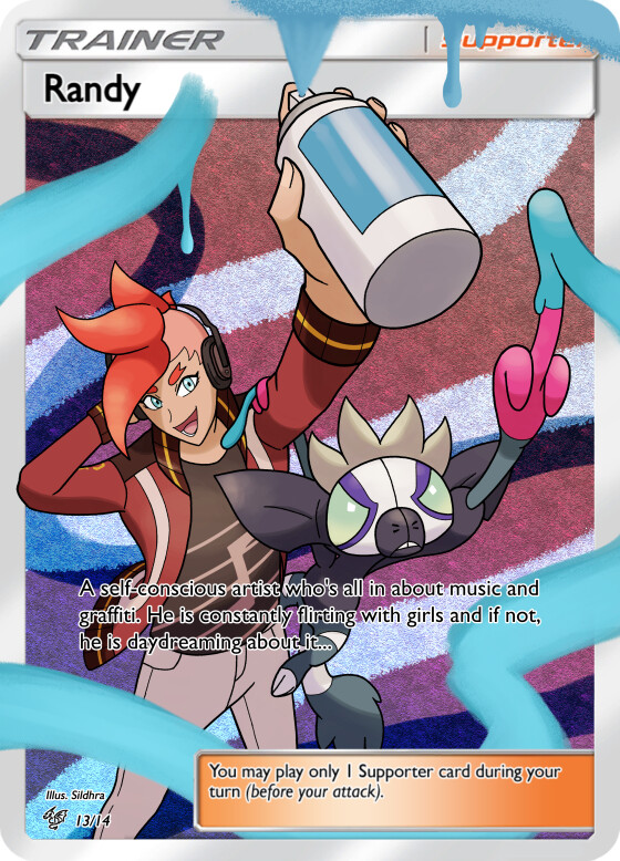 ArtStation - Pokemon cards with my original characters